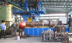 Induction heating furnace for forging