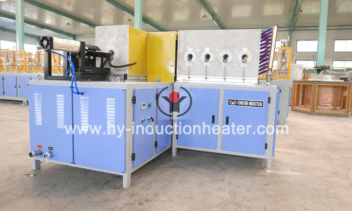 Induction heating furnace for forging