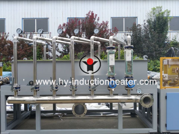 Reinforcing bar hardening and tempering line