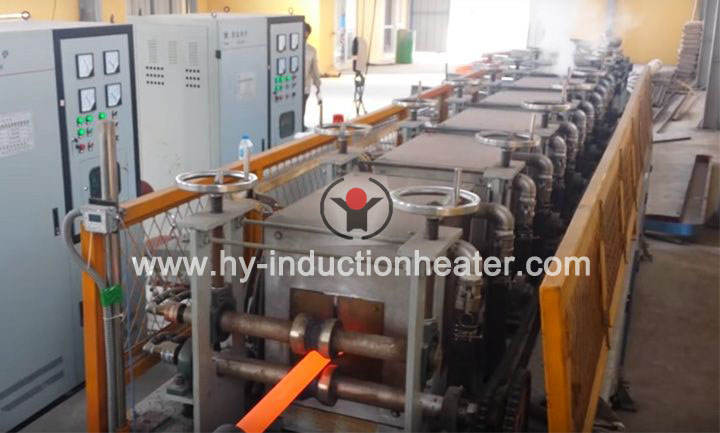 Bar hot rolling induction heating furnace