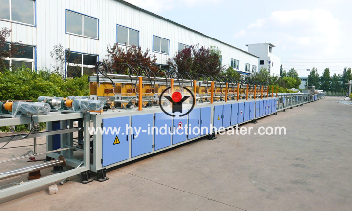 Induction hardening tempering machine for fasteners