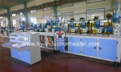 Square pipe induction heat treatment machine