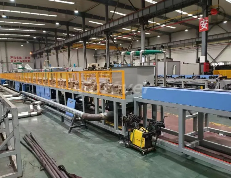 Oil Drill Pipe Induction Hardening and Tempering Line