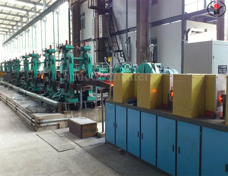 Threaded steel bar heating furnace