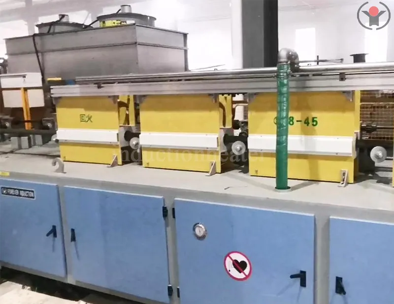 long rod heat treatment induction line