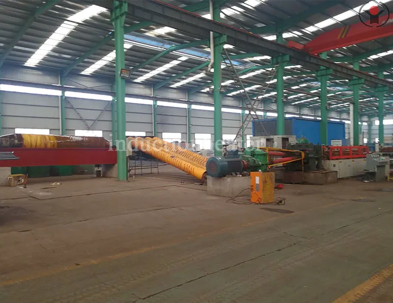 Skew rolling steel ball induction heating machine