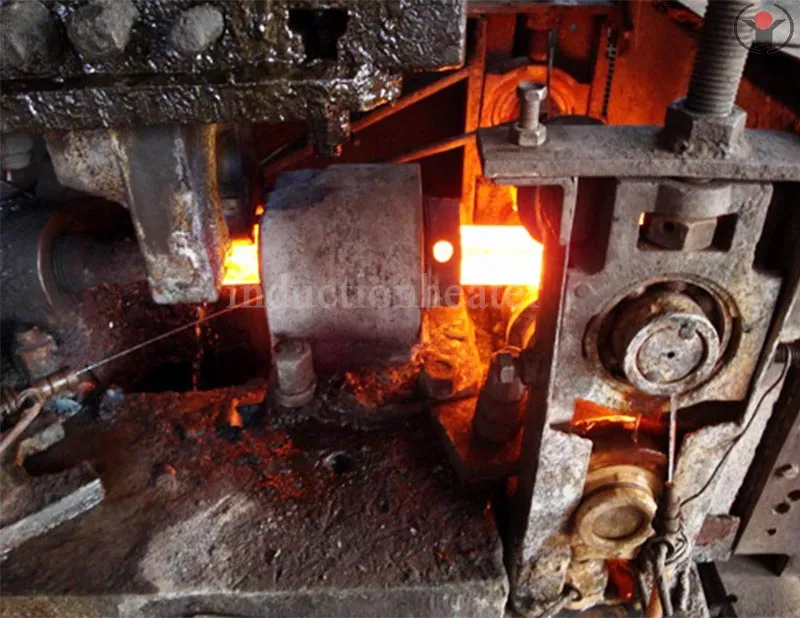 Steel bar forging heating machine