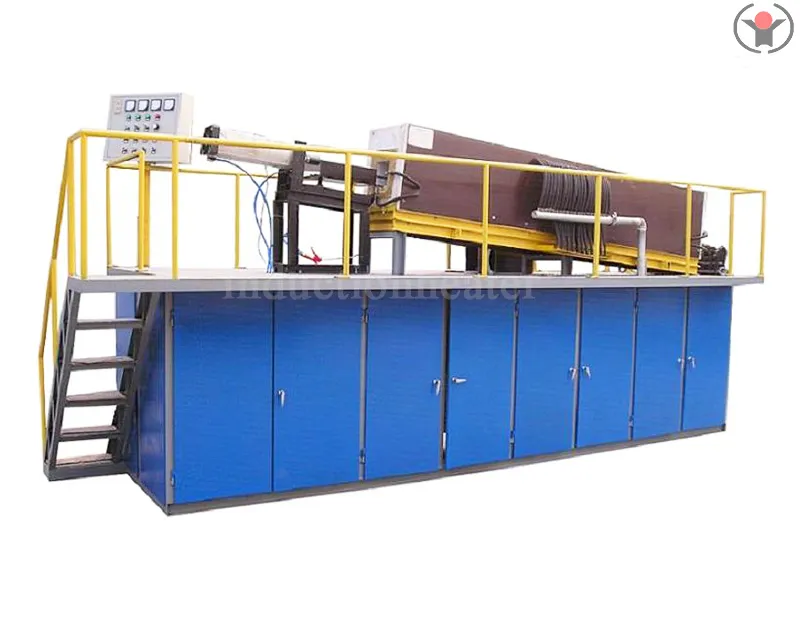 Induction forging heating process for steel bars