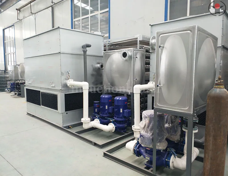 Water cooling system for induction equipment