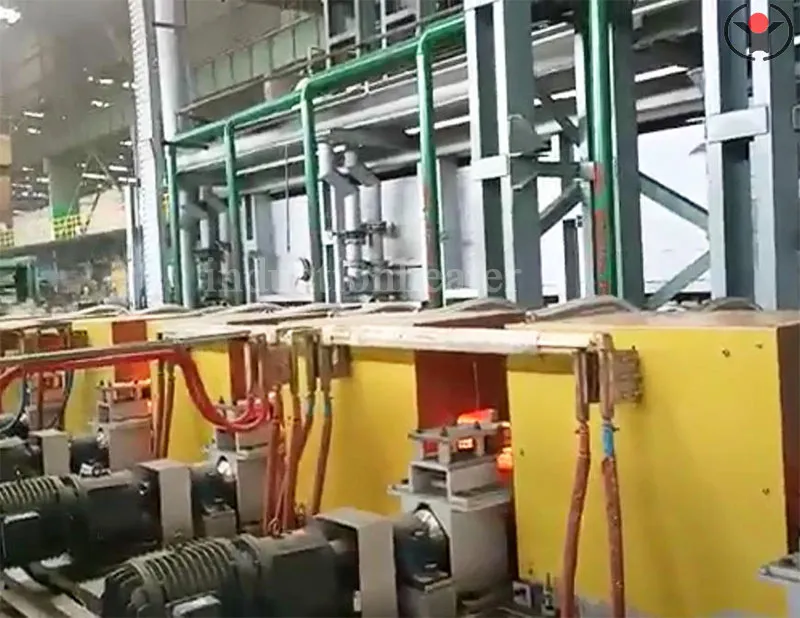 Continuous casting billet induction heating furnace