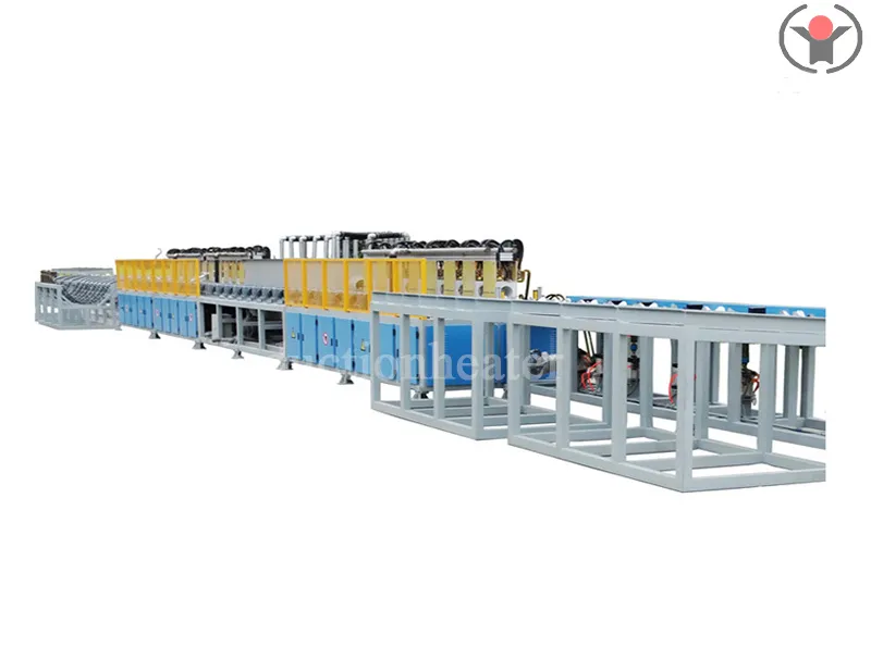 Long bar induction hardening and tempering machine