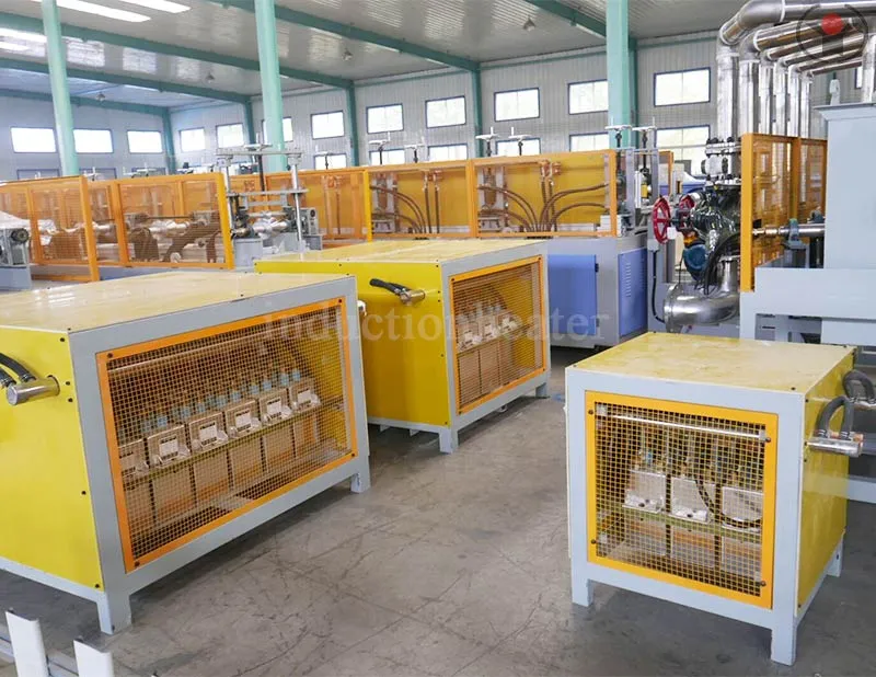 Aluminum bar induction heating machine