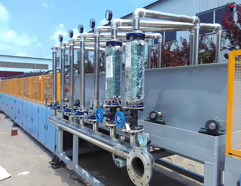 Rebar steel induction heat treatment process#