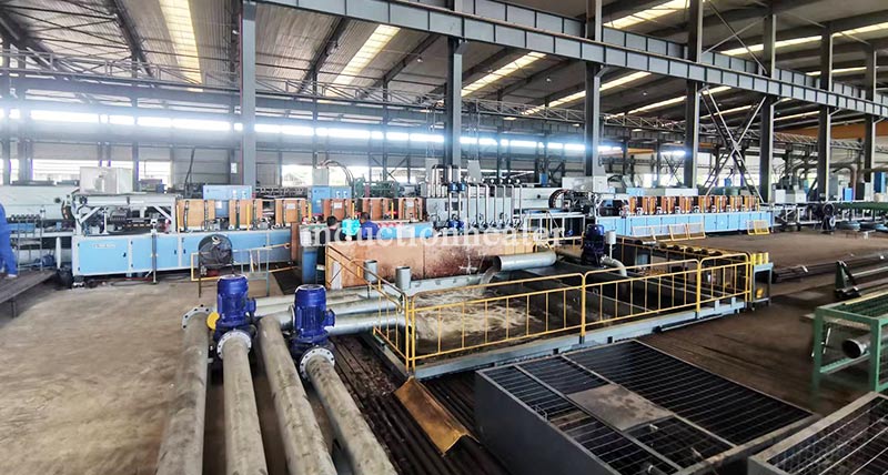 Oil pipe casing induction heat treatment furnace
