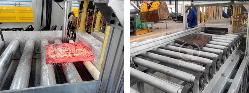 Steel plate quenching heat treatment equipment