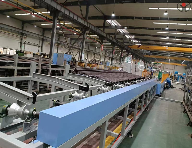 long rod induction quenching and tempering production line