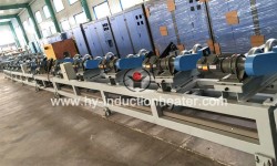 Long bar induction annealing furnace