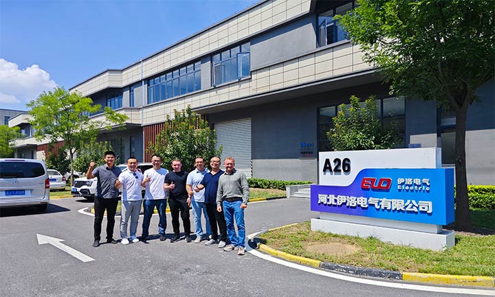 foreign customers to visit induction heat equipment