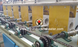 Horizontal shaft induction quenching machine