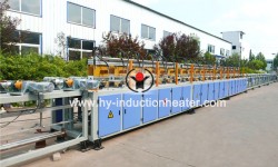 Ribber bar induction hardening and tempering machine