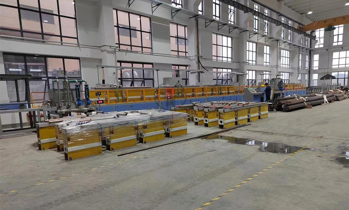 Composition of steel bar quenching and tempering equipment