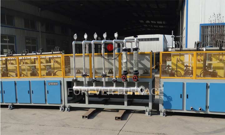 Electric steel bar induction heating furnace
