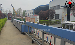 Sucker rod induction heating production line
